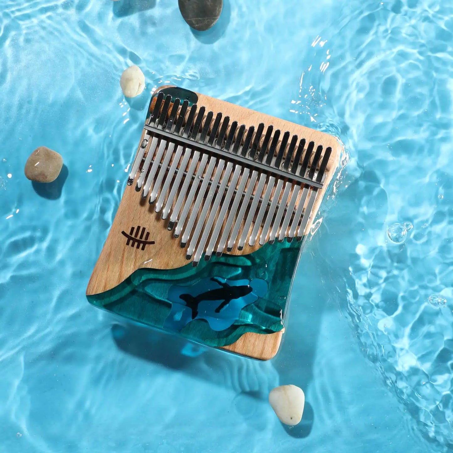 Kalimba baleine bleue