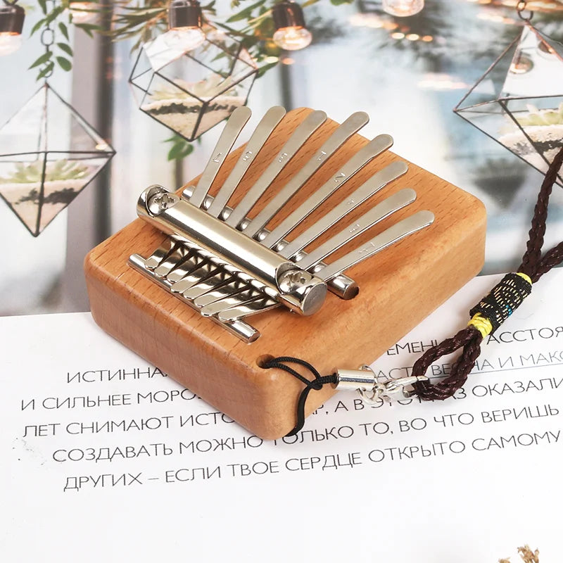 Mini kalimba en bois 8 touches