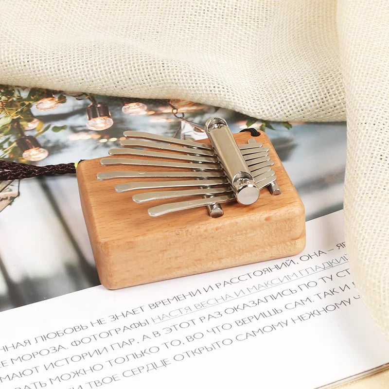 Mini kalimba en bois 8 touches